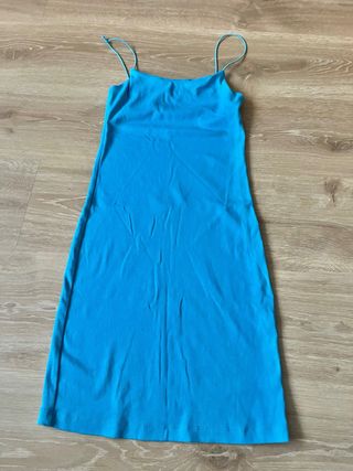 Vestido Zara tirantes azul Talla M