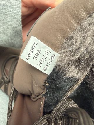 Stivali da neve marroni pelliccia n.39