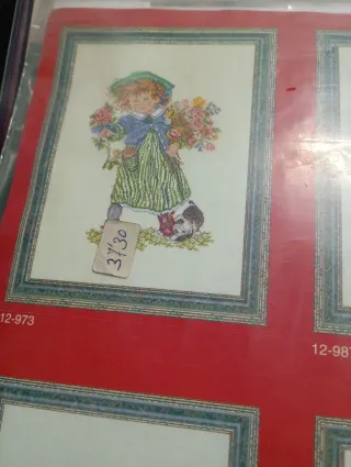 Kit Punto de Cruz Niña Flores