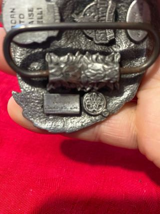 Fibbia vintage 1988 americana teschio rose