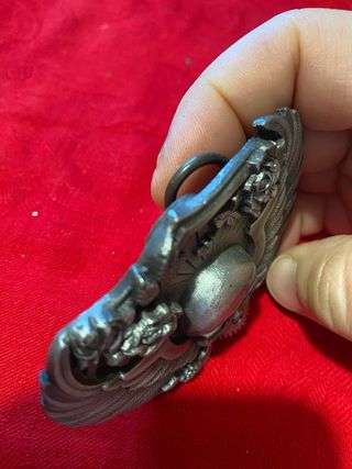 Fibbia vintage 1988 americana teschio rose