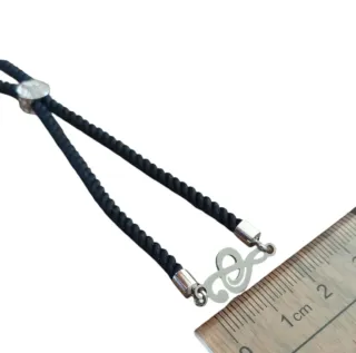 Pulsera ajustable música acero
