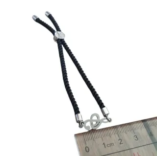 Pulsera ajustable música acero