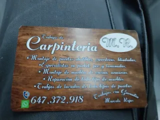Carpintero a la orden...