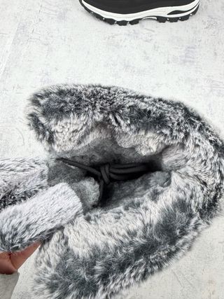 Stivali da neve neri con pelliccia Tg 39