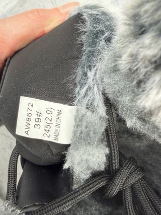 Stivali da neve neri con pelliccia Tg 39