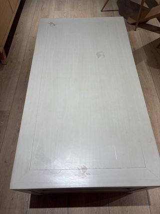 Mesa de centro de madera clara