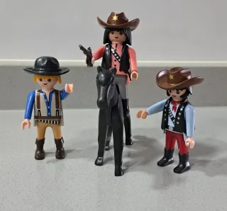 Playmobil Western / Oeste - 3 figuras y caballo