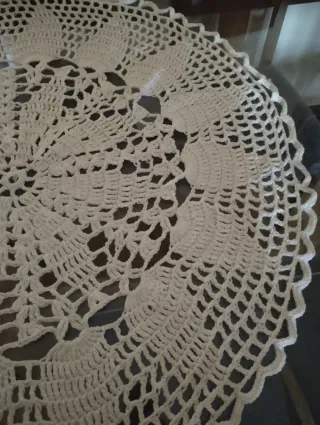 Paño ganchillo mesa 90cm