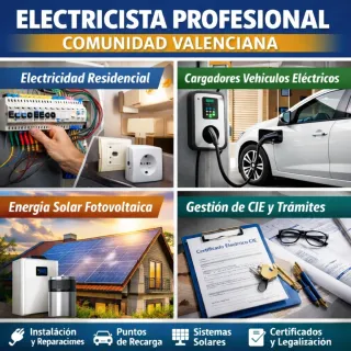 Electricista + Fotovoltaica + Cargadores VE | C. V