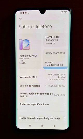 Xiaomi Mi Note 10 – 6GB RAM/128GB – Verde Aurora