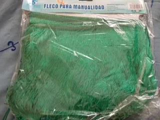 Flecos para traje flamenca verde y negro