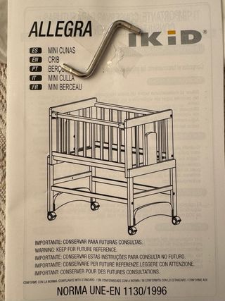 Minicuna Allegra para bebé