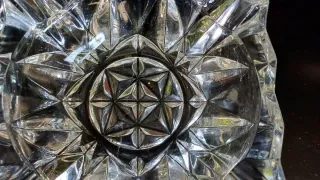 Posacenere vintage in cristallo al piombo