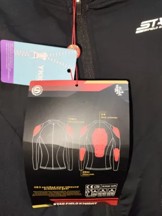 Chaqueta de moto STAR Negra