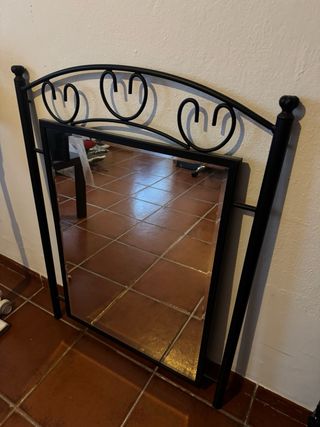 Espejo Forja Negro