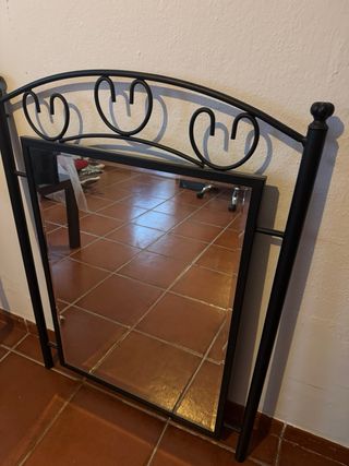 Espejo Forja Negro