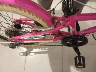 Bicicleta niña rosa