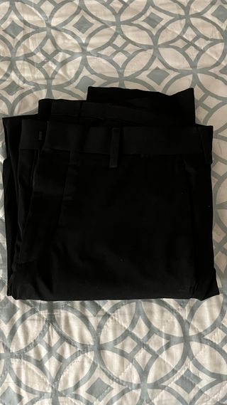 Traje Mango Negro Talla M  y Pantalon 38