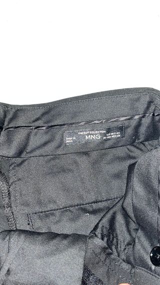 Traje Mango Negro Talla M  y Pantalon 38