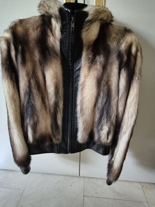 Chaqueta de zorro auténtico