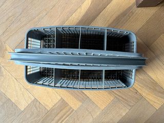 2 cestos de cubiertos lavavajillas Bosch, Siemens