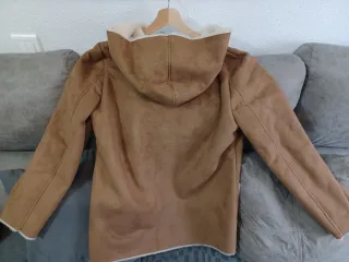 Cazadora mujer ante beige/marrón