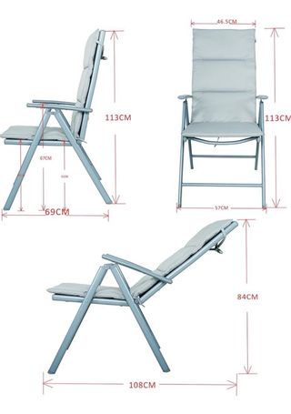 Mesa redonda cristal 80 cm y 2 sillas Chicreat