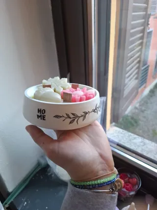 Candela artigianale decorata