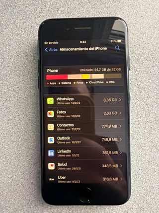 iPhone 7 32GB Nero con custodia verde