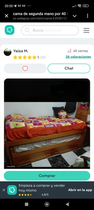 Cama nido infantil doble de madera