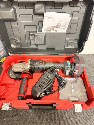 Parkside Amoladora Angular 20V + Accesorios