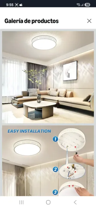 Lámpara de techo moderna blanca nuevo