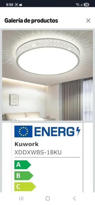 Lámpara de techo moderna blanca nuevo