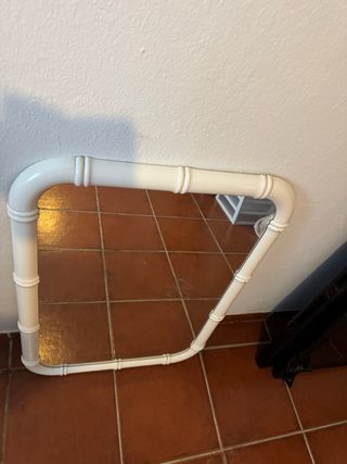 Espejo Marco Madera Blanco