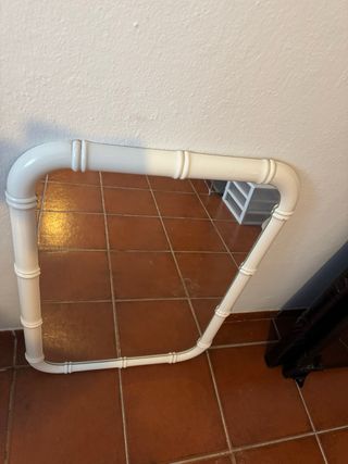 Espejo Marco Madera Blanco