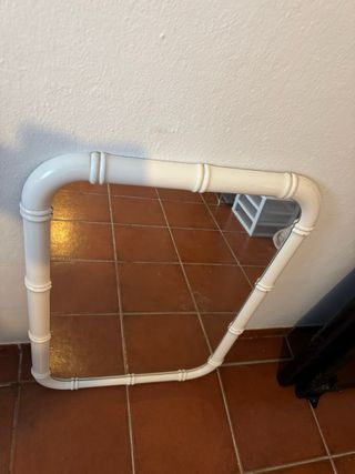 Espejo Marco Madera Blanco