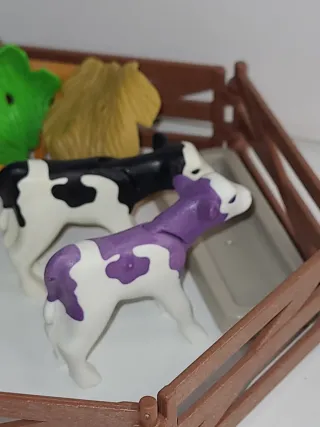 Lote 49. Ganadero playmobil