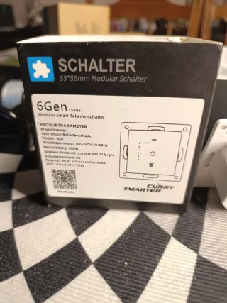 Interruptor de persiana eléctrica blanco