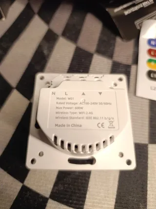 Interruptor de persiana eléctrica blanco