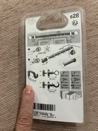 Barras cortina Mobel metal 2m ø28