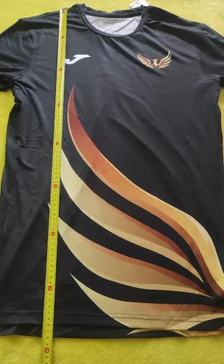 Camiseta Joma Talla L Negra con Diseño