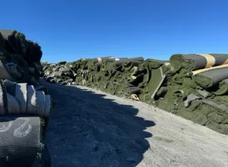 Césped artificial reciclado