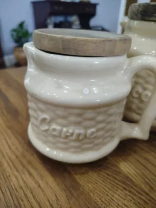 Juego de cocina vintage de cerámica