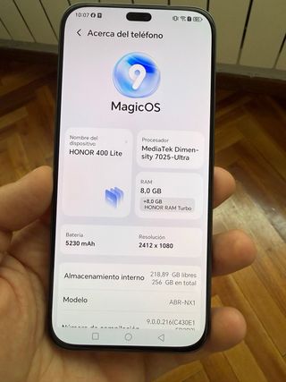 Honor 400 Lite Negro