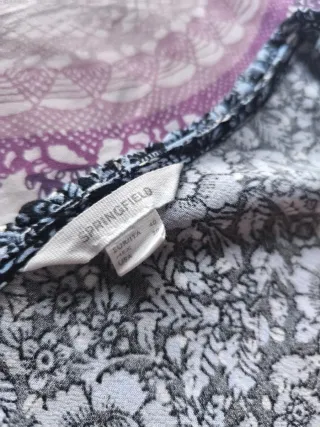 Vestido largo estampado Springfield