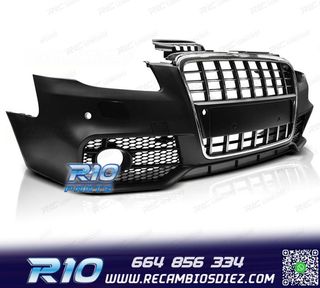 PARAGOLPES DELANTERO AUDI A4 B7 04-08 LOOK S LINE CROMO NEGR