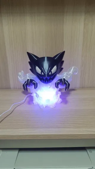 Figura Pokémon Haunter com luzes LED RGB