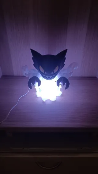 Figura Pokémon Haunter com luzes LED RGB