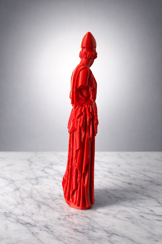 Scultura Atena Stampa 3D Verde H 25cm